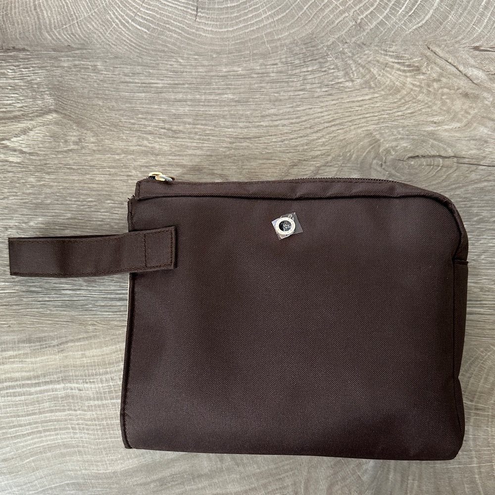 Men’s Bvlgari Dark Brown Toiletry Bag-Sealed, Never Opened